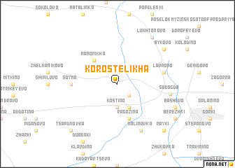 map of Korostelikha