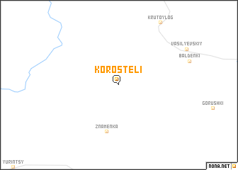 map of Korosteli