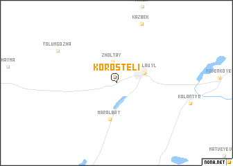 map of Korosteli