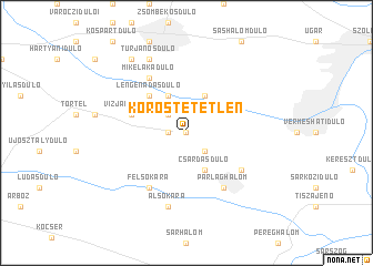 map of Kőröstetétlen