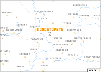 map of Korostovets