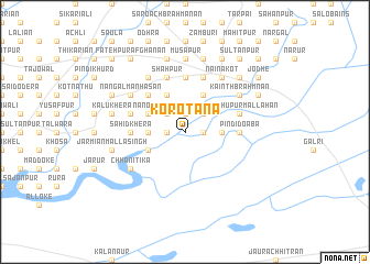 map of Korotāna