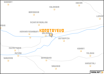 map of Korotayevo