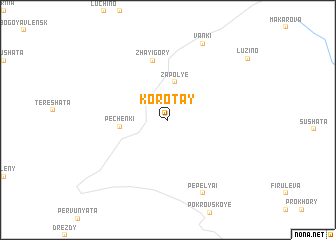 map of Korotay