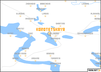 map of Korotetskaya