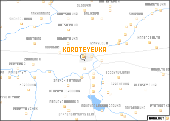 map of Koroteyevka