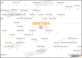 map of Korotkova