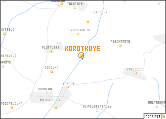 map of Korotkoye