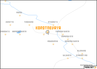 map of Korotnëvaya