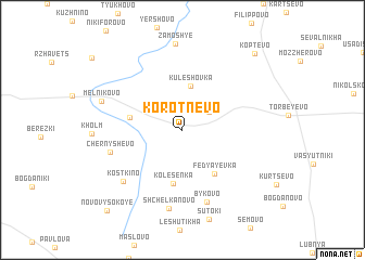 map of Korotnëvo