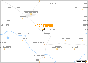 map of Korotnëvo