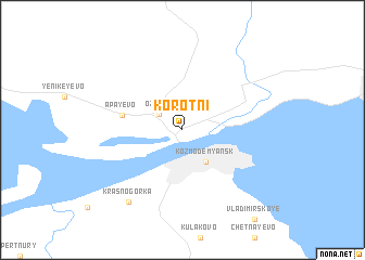 map of Korotni