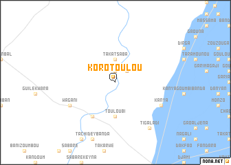 map of Koro Toulou