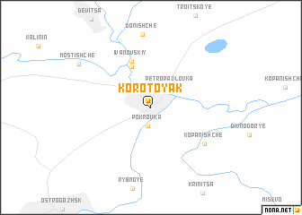 map of Korotoyak