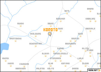 map of Koroto