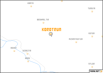map of Korotrun