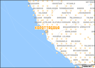 map of Korottagoda