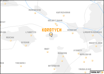 map of Korotych