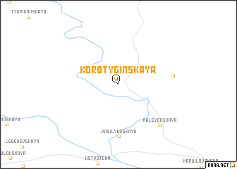map of Korotyginskaya