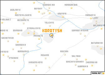 map of Korotysh