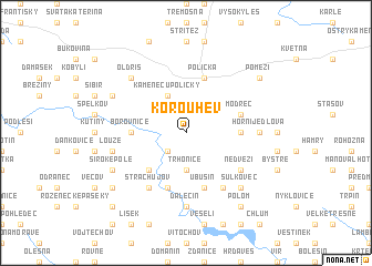 map of Korouhev