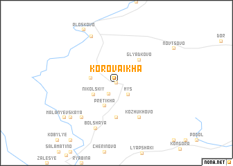 map of Korovaikha