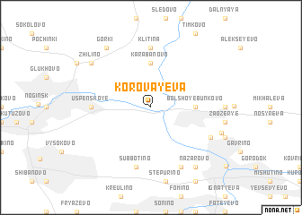 map of Korovayeva