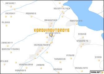 map of Korovino Vtoroye