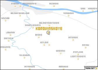 map of Korovinskoye