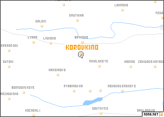 map of Korovkino