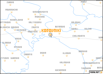 map of Korovniki