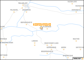 map of Korovnovo