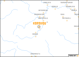 map of Korovou