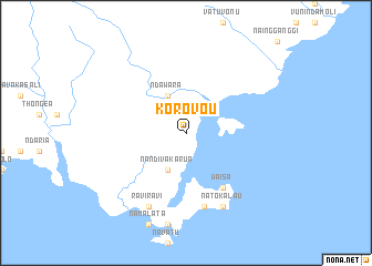 map of Korovou