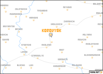 map of Korovyak