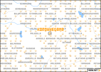 map of Korowwegama