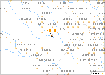 map of Korow