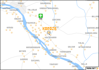 map of Korozé