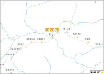 map of Korozo