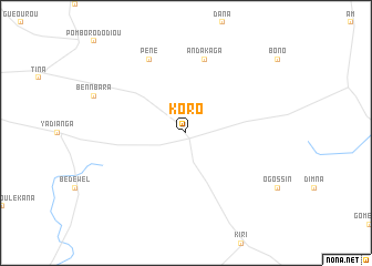 map of Koro