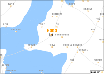 map of Koro