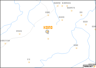 map of Koro