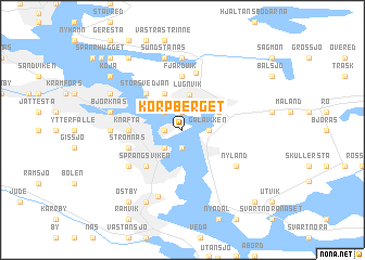 map of Korpberget