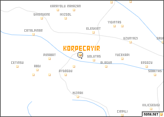 map of Körpeçayır
