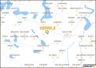 map of Korpele