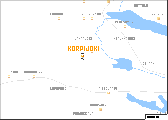 map of Korpijoki