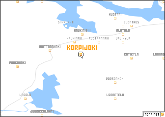 map of Korpijoki