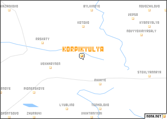 map of Korpikyulya