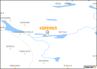 map of Korpinen