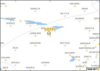 map of Korpi